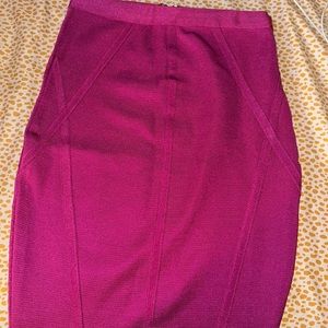 Pink two pieces bandage skirt set